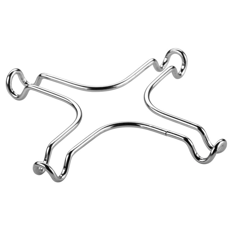 Adaptador de metal cromado Tescoma Presto en forma de cruz para soporte de ollas pequeñas en fogones de gas