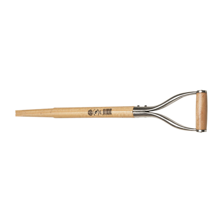 Mango de madera DARMAN con empuñadura de anilla metálica y madera para pala 700mm
