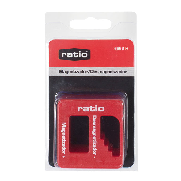 Blíster de venta del magnetizador y desmagnetizador RATIO referencia 6666H para ferretería