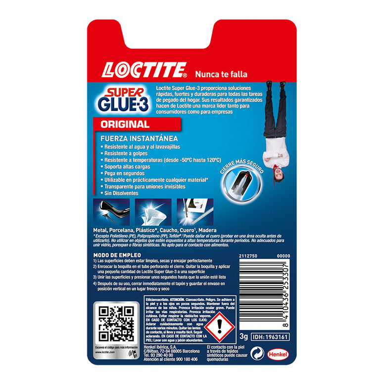 Adhesivo Instantáneo Loctite Super Glue-3 Loctite — Adhesivos Instantáneos