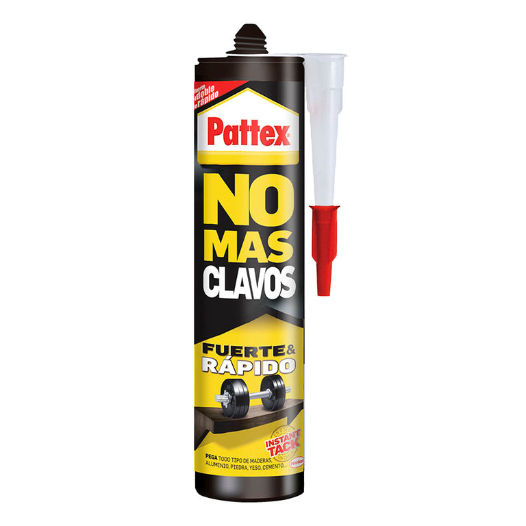 Cartucho de adhesivo Pattex No Más Clavos Fuerte y Rápido con cánula