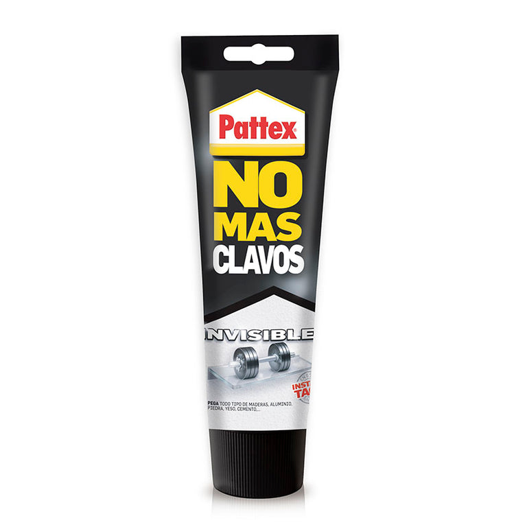 Tubo de adhesivo Pattex No Más Clavos Invisible para uniones transparentes