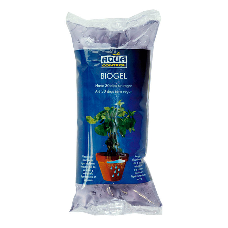 Bolsa de Biogel Aqua Control agua sólida para riego automático de plantas en maceta hasta 30 días