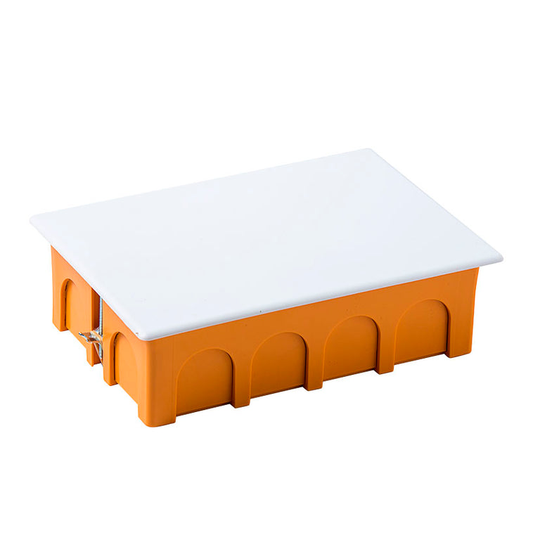 Caja de derivación rectangular Famatel con tapa blanca para pladur