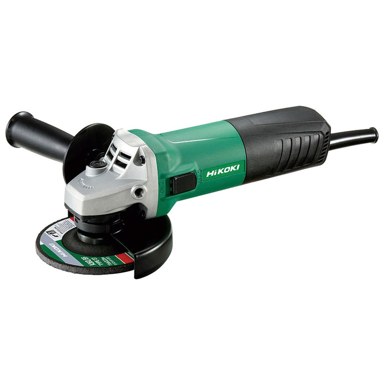 Amoladora angular HiKOKI G12SR4Y3 de 730W con disco de 115mm y empuñadura auxiliar negra