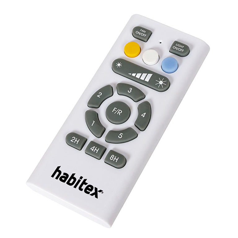 Mando a distancia para ventilador Habitex con control de velocidad, luz y temporizador