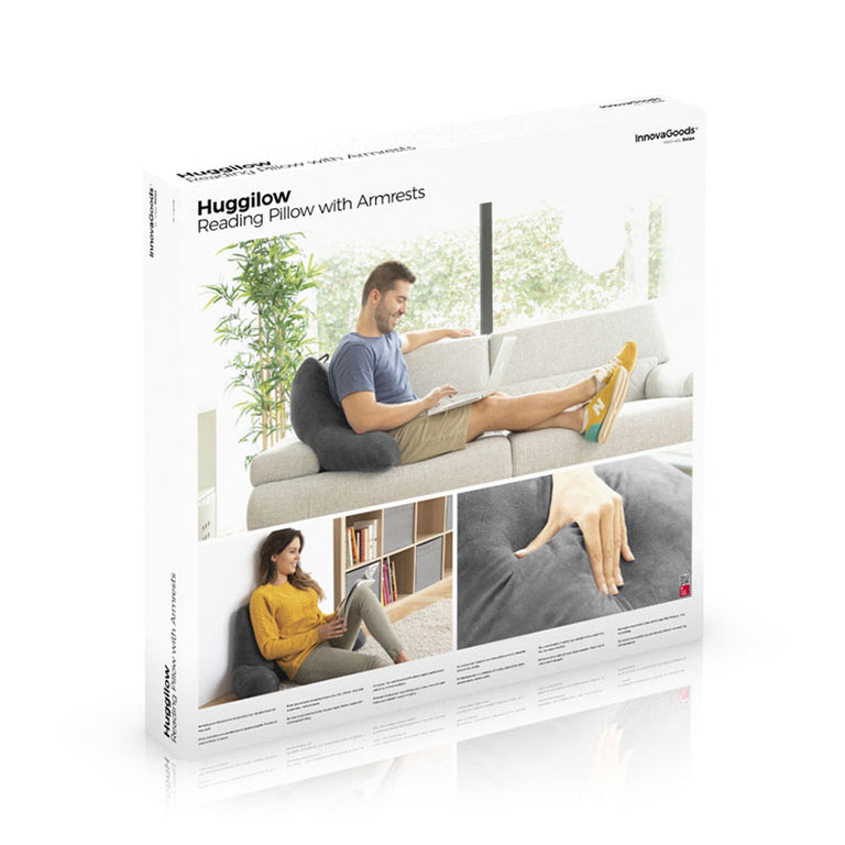 Almohada de Lectura con Apoyabrazos Innovagoods Huggilow Innovagoods — Salud y Bienestar