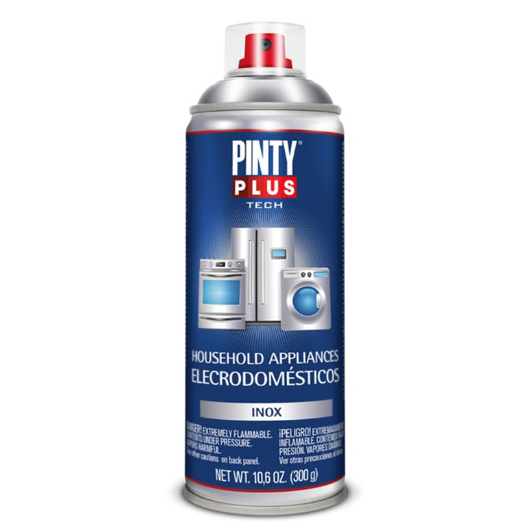 Bote de spray Pintyplus Tech para electrodomésticos acabado inox 400ml