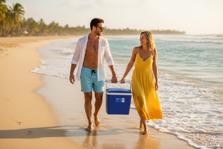 Nevera Rígida de Camping Azul (16L, 24L, 29L)