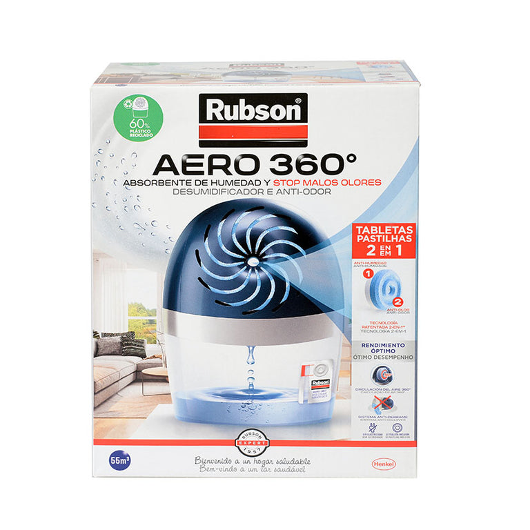 Absorbehumedad Rubson Aero 360º. Rubson — Deshumidificadores y Purificadores