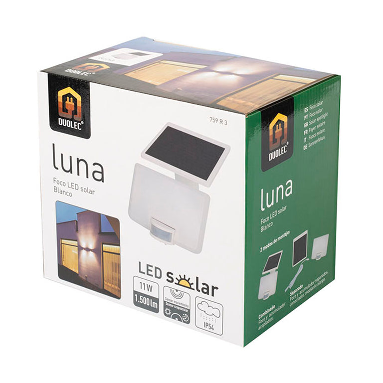 Foco Solar Led Duolec Luna Duolec — Lámparas Exterior
