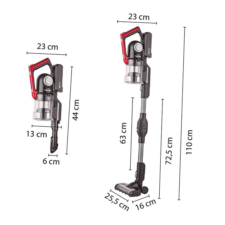 Aspirador 2 en 1 sin Cable Habitex Vc95218p Habitex — Aspiradores y Accesorios