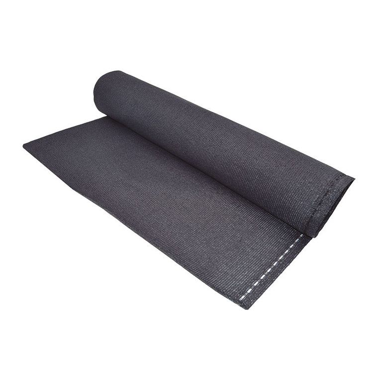 Rollo de malla de ocultación gris antracita de polietileno resistente