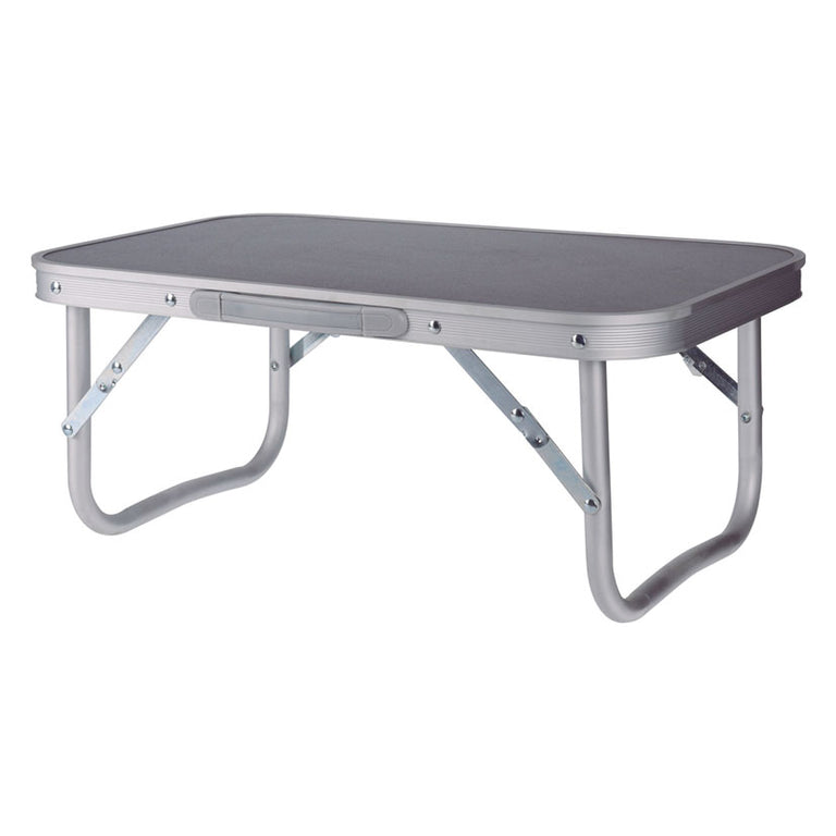 Mesa auxiliar plegable de camping 56x34 cm de altura baja para playa o picnic