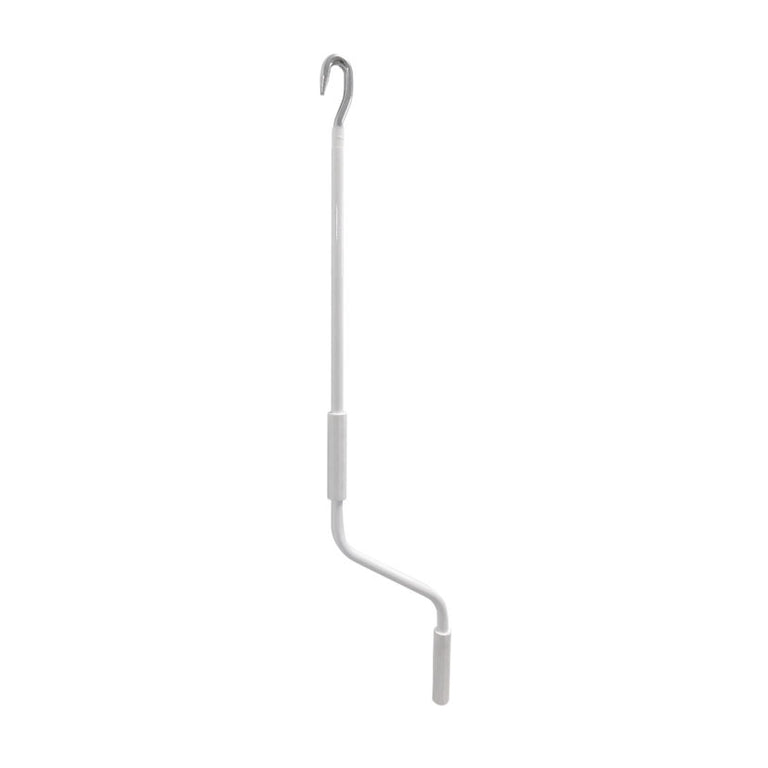 Manivela para toldo MICEL TLD06 de acero blanco con gancho superior