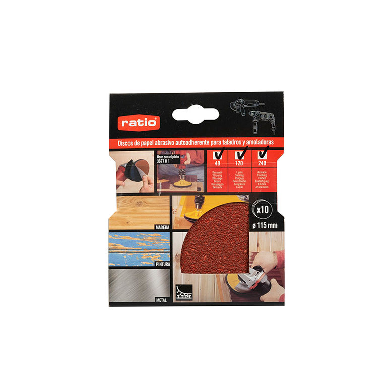3632. Ø 115 Mm. Usar con el Plato Lijador 3677h1. Ratio — Discos Abrasivos y de Pulir