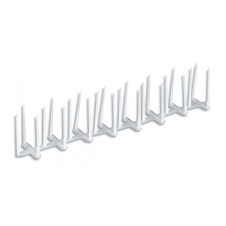 Pincho antipalomas de plástico blanco ODEM de 50 cm para protección de muros y cornisas