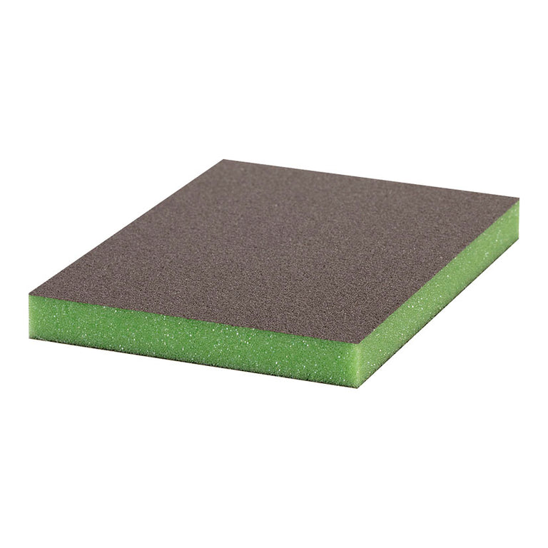 Taco de lijado flexible Bosch Expert S473 grano superfino color verde para acabados finales.