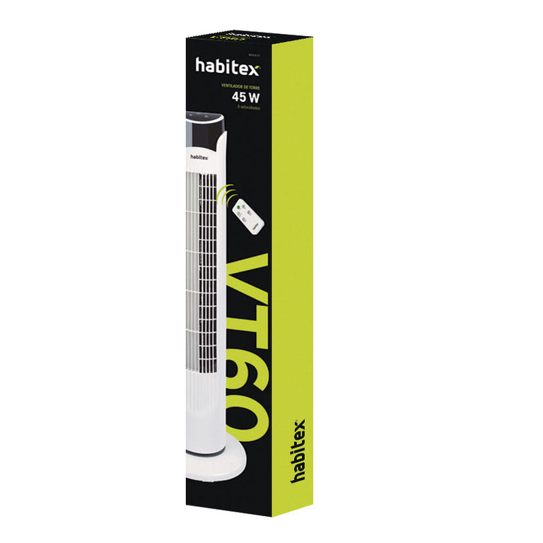 Ventilador Torre Habitex Vt60 Habitex — Ventiladores de Suelo