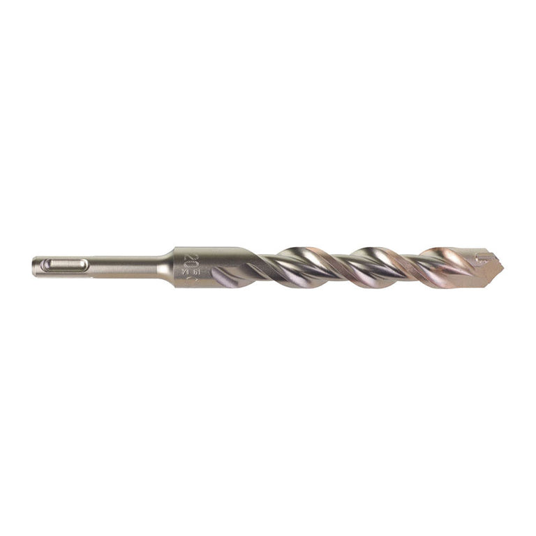 Broca Milwaukee SDS-Plus M2 detalle de punta y espiral de corte