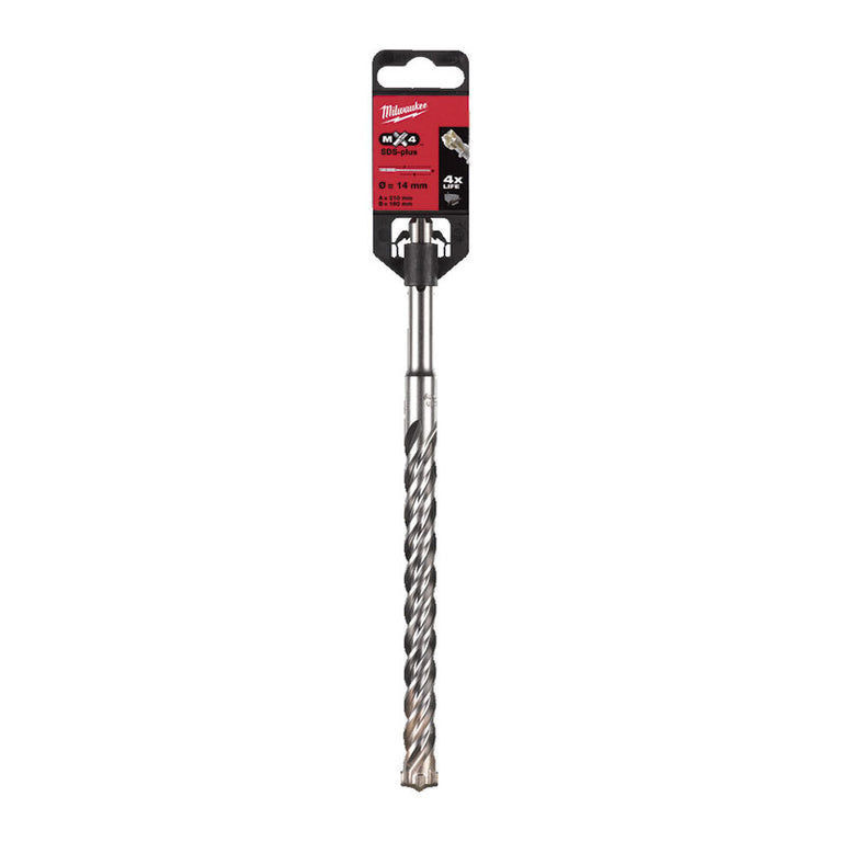 Broca Piedra Sds-plus Milwaukee Mx4(t) - 4 Cortes Milwaukee — Brocas