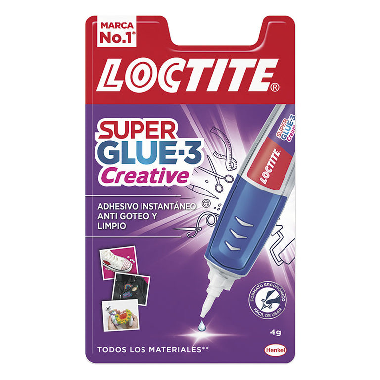 Blíster de Loctite Super Glue-3 Creative Perfect Pen de 4 gramos adhesivo instantáneo.