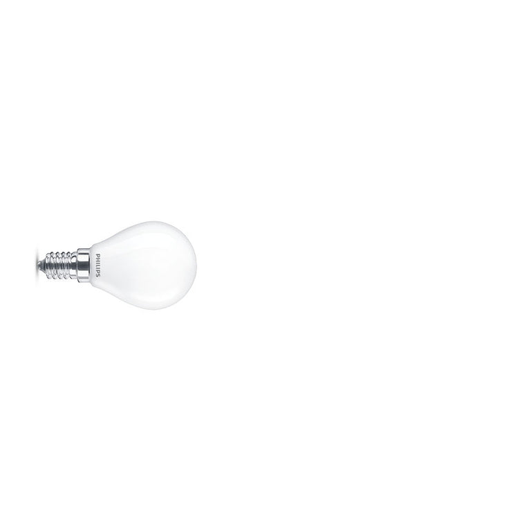Lámpara LED Philips P45 casquillo fino E14 diseño compacto eficiente