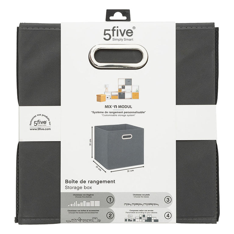 Cesta Tela Plegable Siena para Mix'n Modul 5five — Cajas Decorativas