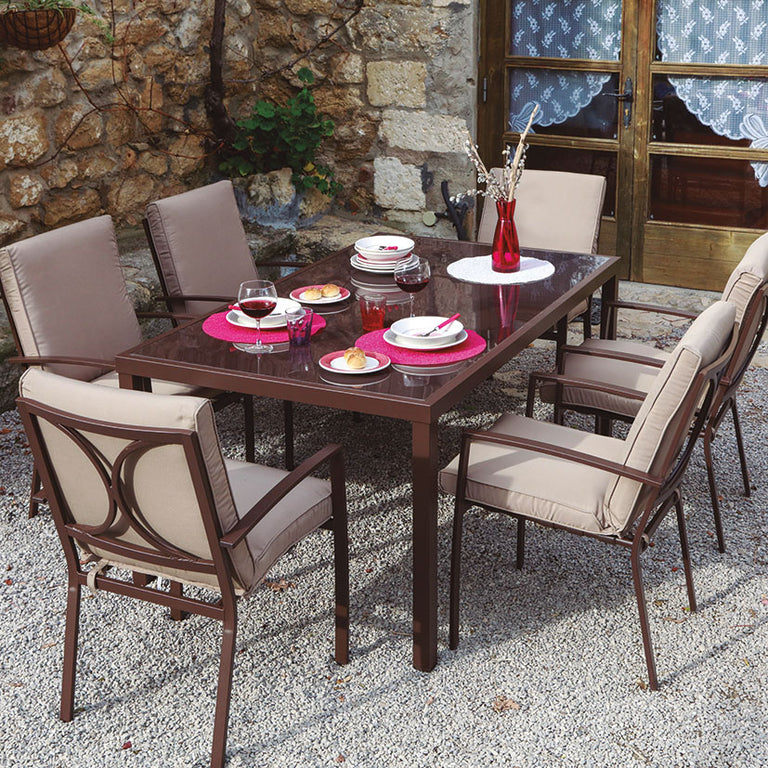 Conjunto de Jardín Madeira. -sin Marca — Mueble de Metal y Forja