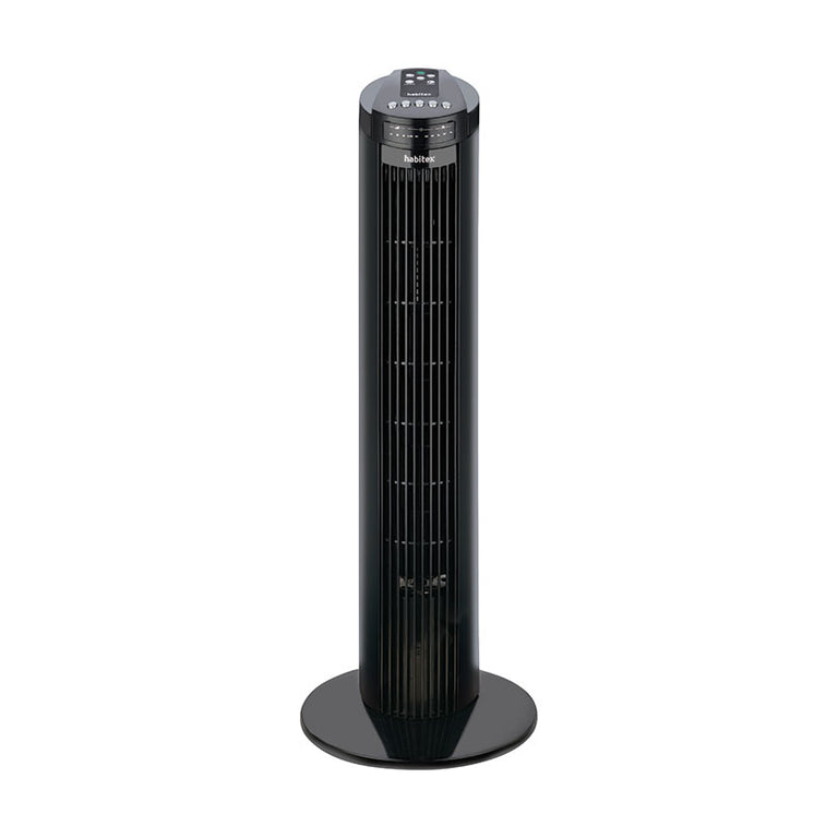 Ventilador de torre Habitex VT094 negro diseño vertical moderno para hogar