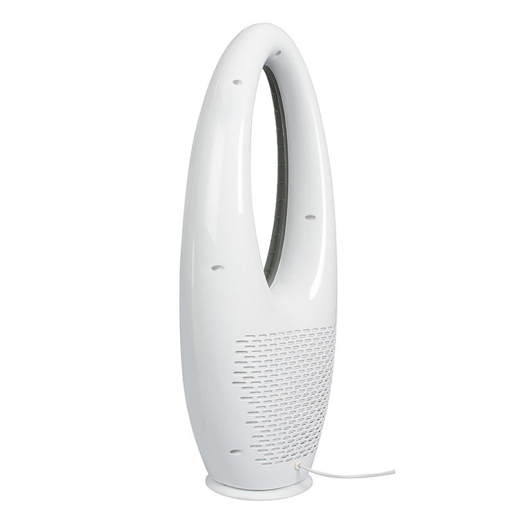 Vista posterior del ventilador HABITEX VT98 mostrando rejilla de entrada de aire