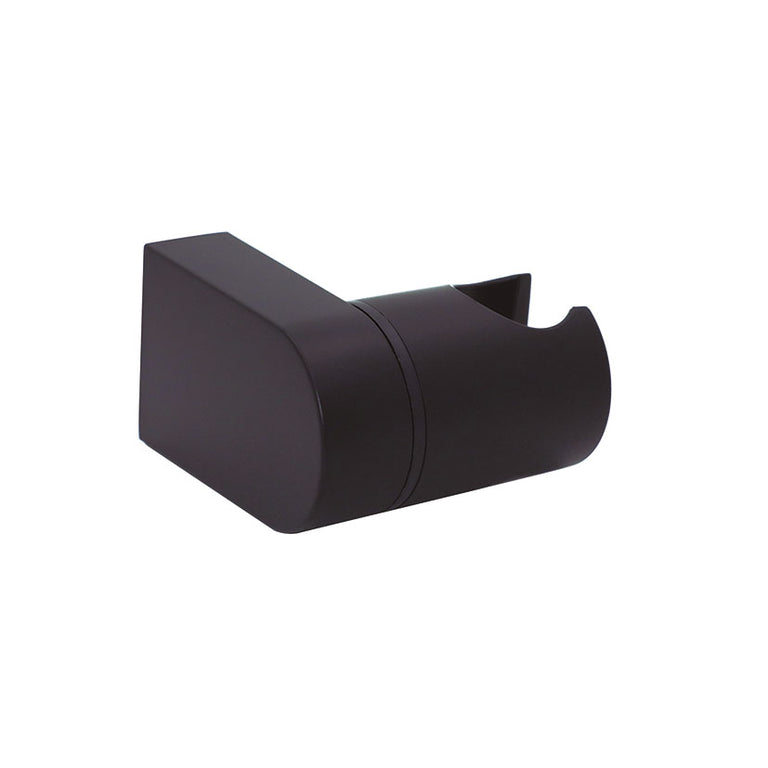 Soporte para mango de ducha HABITEX acabado negro mate moderno y minimalista.