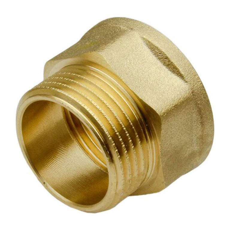 Manguito Marsella de latón MT serie 87 con rosca macho-hembra para conexiones de fontanería