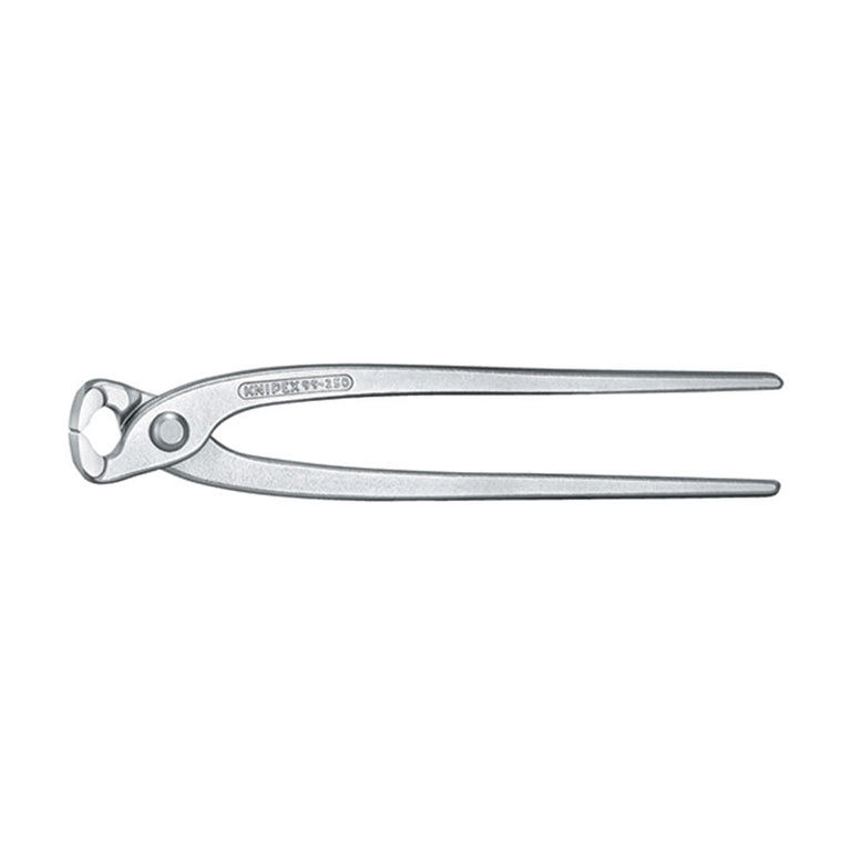 Detalle de la cabeza de corte y articulación de tenaza rusa profesional KNIPEX