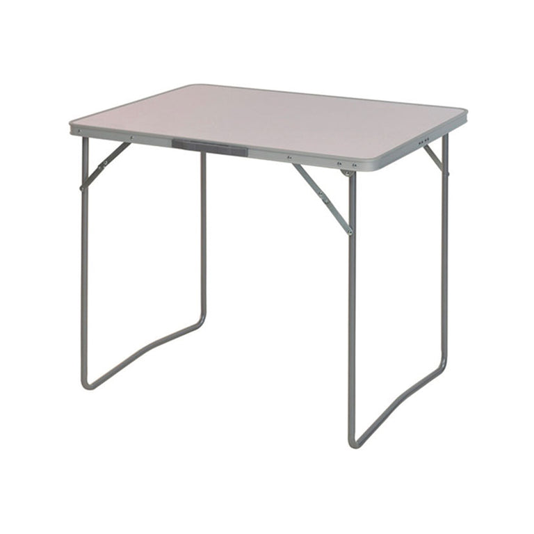 Mesa de camping plegable de aluminio 80x60 cm con patas altas para comer al aire libre