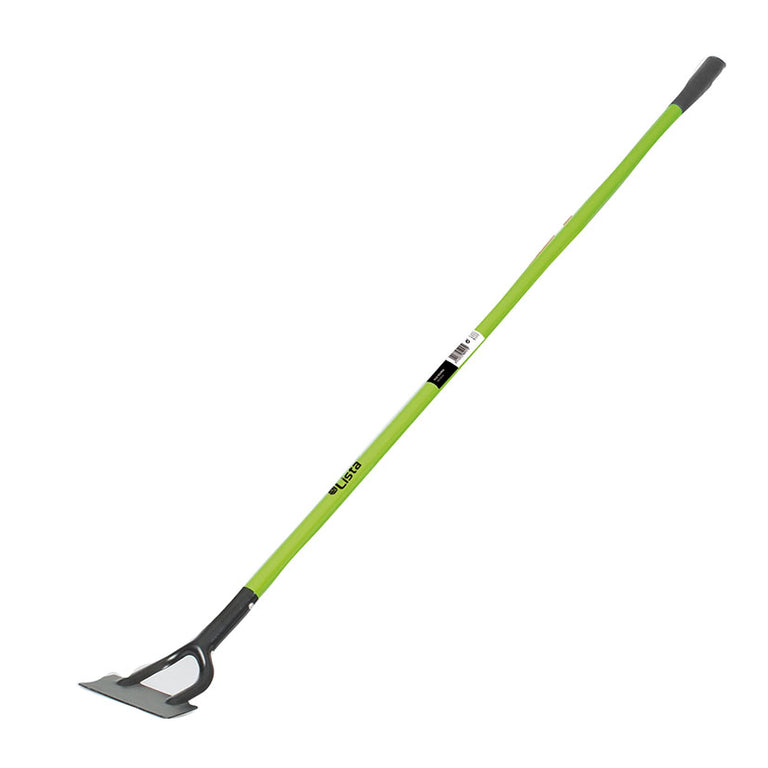Azada holandesa LISTA de 162 cm con mango de fibra de vidrio verde y cabezal de acero para malas hierbas
