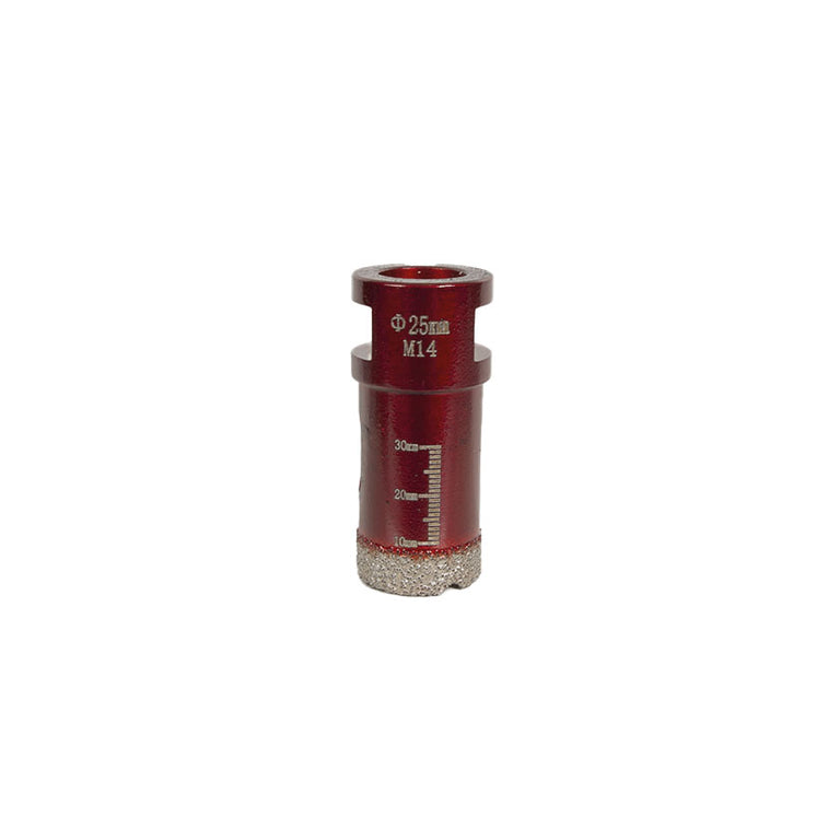 Corona de diamante 25mm para perforación precisa en seco de cerámica y porcelánico