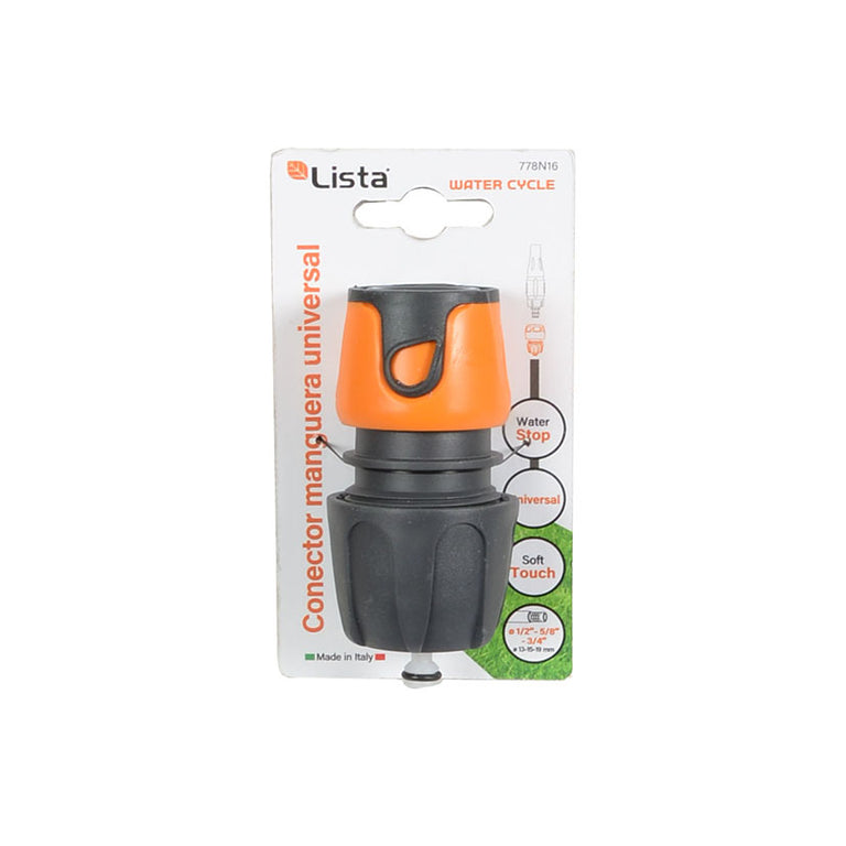 Blíster del conector manguera universal LISTA Water Stop modelo 778N16.