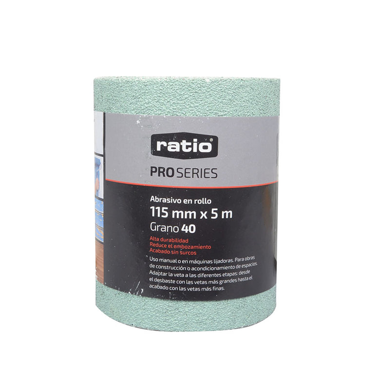 Embalaje de rollo abrasivo RATIO ProSeries grano 40 para uso manual o a máquina