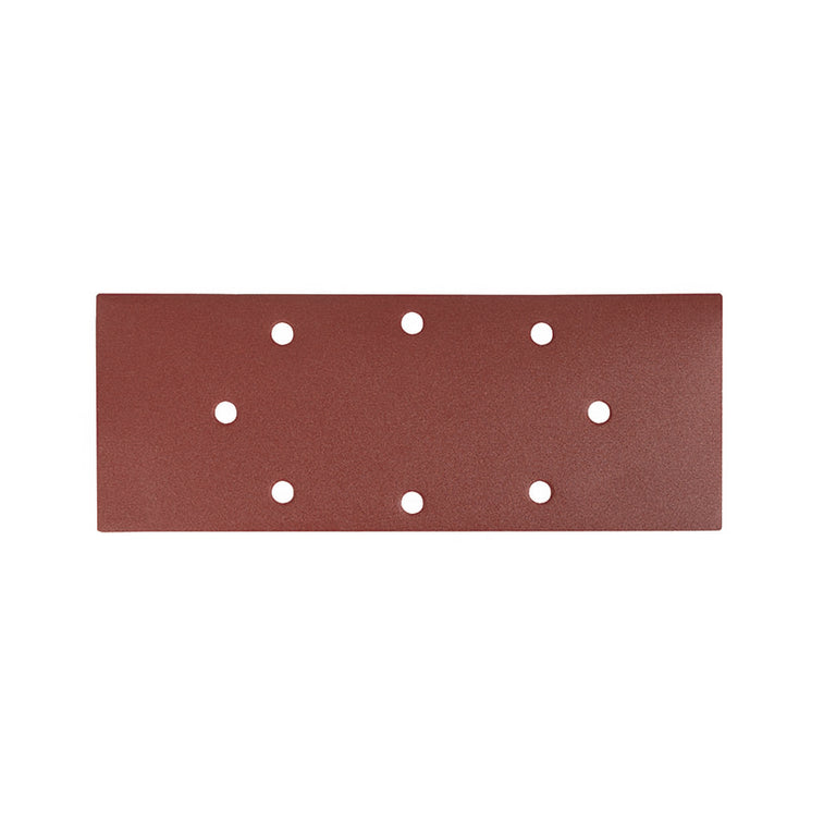 Hoja de lija de grano 240 con perforaciones para aspiración compatible con lijadora orbital RATIO.