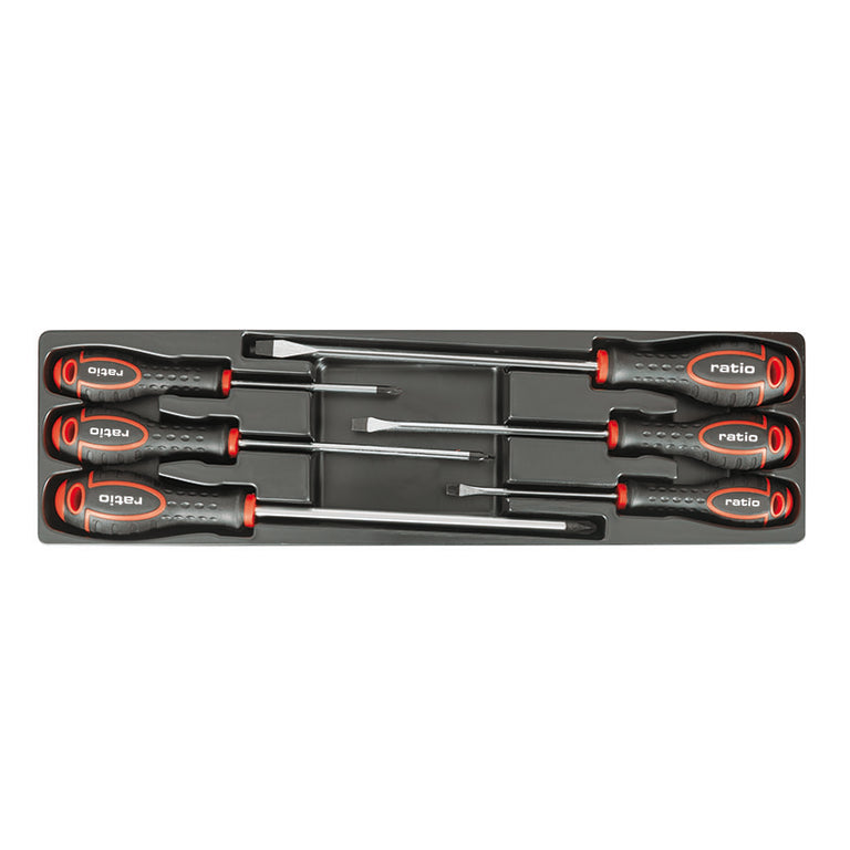 Caja de Herramientas Metálica Cantilever RATIO 6978 - Set Profesional 63 Piezas