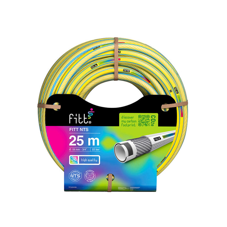 Manguera FITT NTS White Plus 25m 19mm con sistema anti-torsión y 6 capas de refuerzo