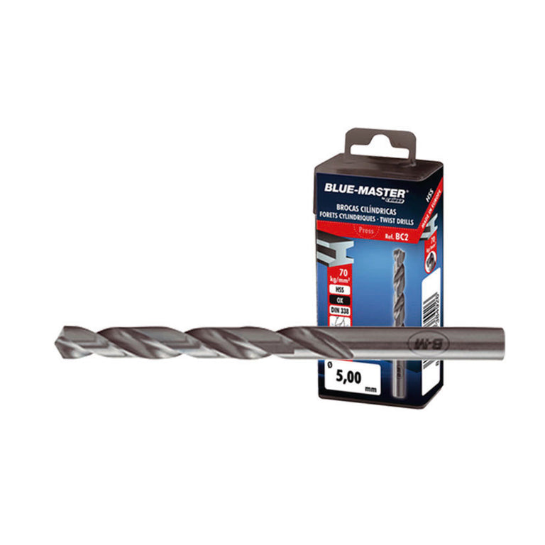 Broca para metal HSS Blue-Master 5mm en estuche individual