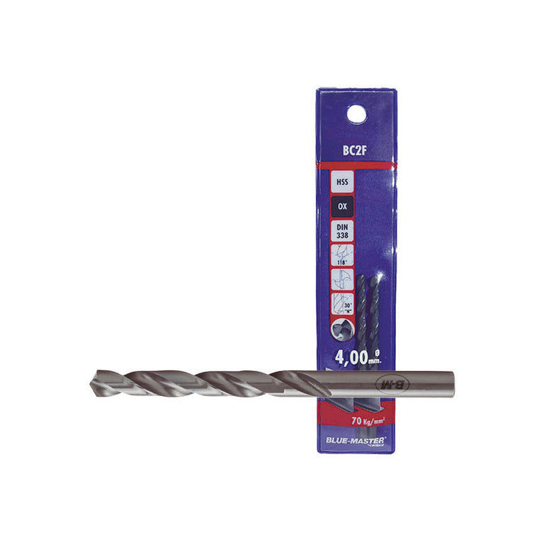 Pack de 2 brocas para metal Blue-Master 4mm serie BC2F