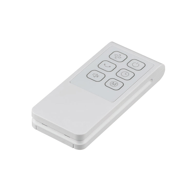 Mando a distancia blanco para ventilador HABITEX con botones de función