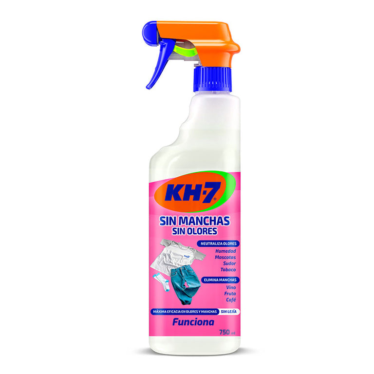 Spray quitamanchas KH-7 Sin Manchas Sin Olores 750 ml eficaz contra manchas y olores