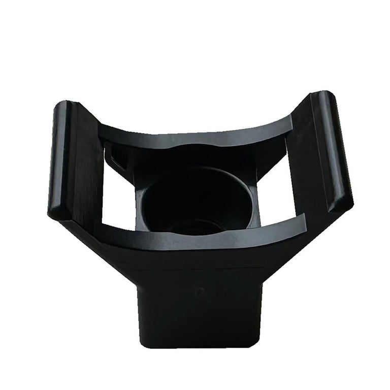 Base roscable negra RATIO para anclaje de bridas de hasta 9mm fabricada en Poliamida 6.6 resistente