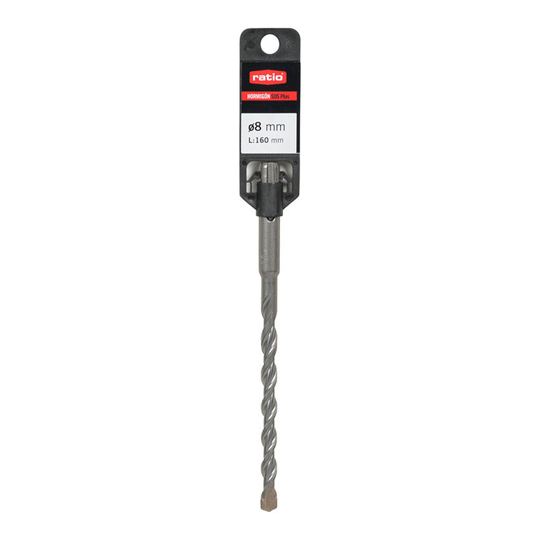 Broca para piedra y granito SDS-Plus RATIO de 8mm de diámetro y 160mm de longitud