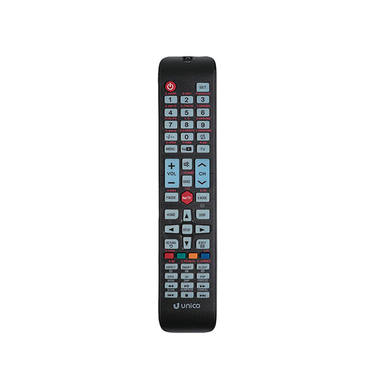 Mando a distancia universal UNICO compatible con Sharp, Sony, Philips y más marcas.