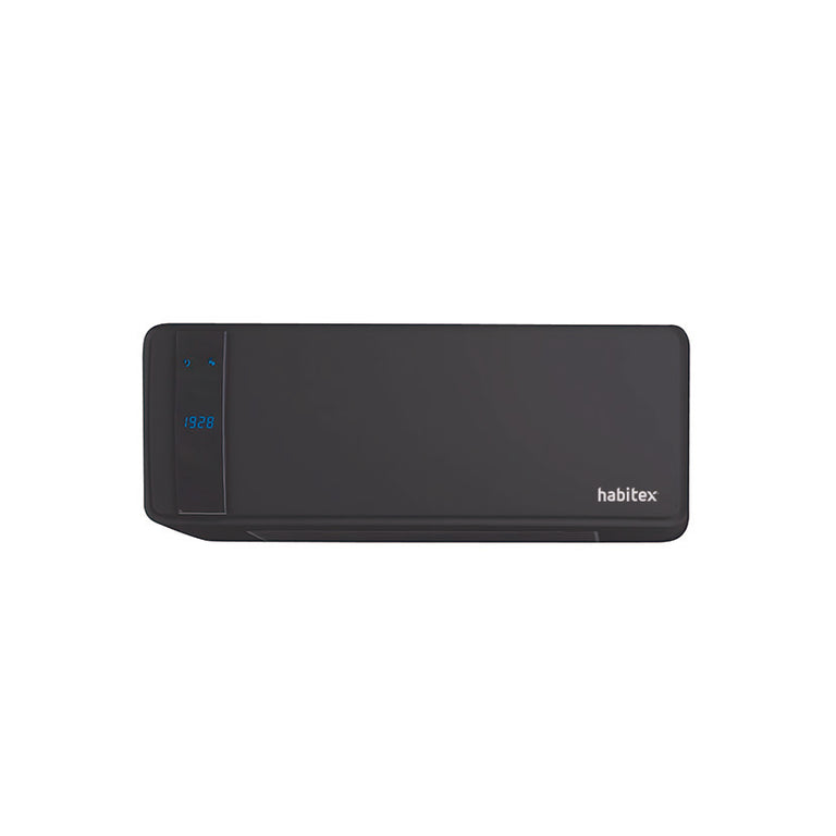 Calefactor split cerámico Habitex E4392 color negro diseño moderno para pared